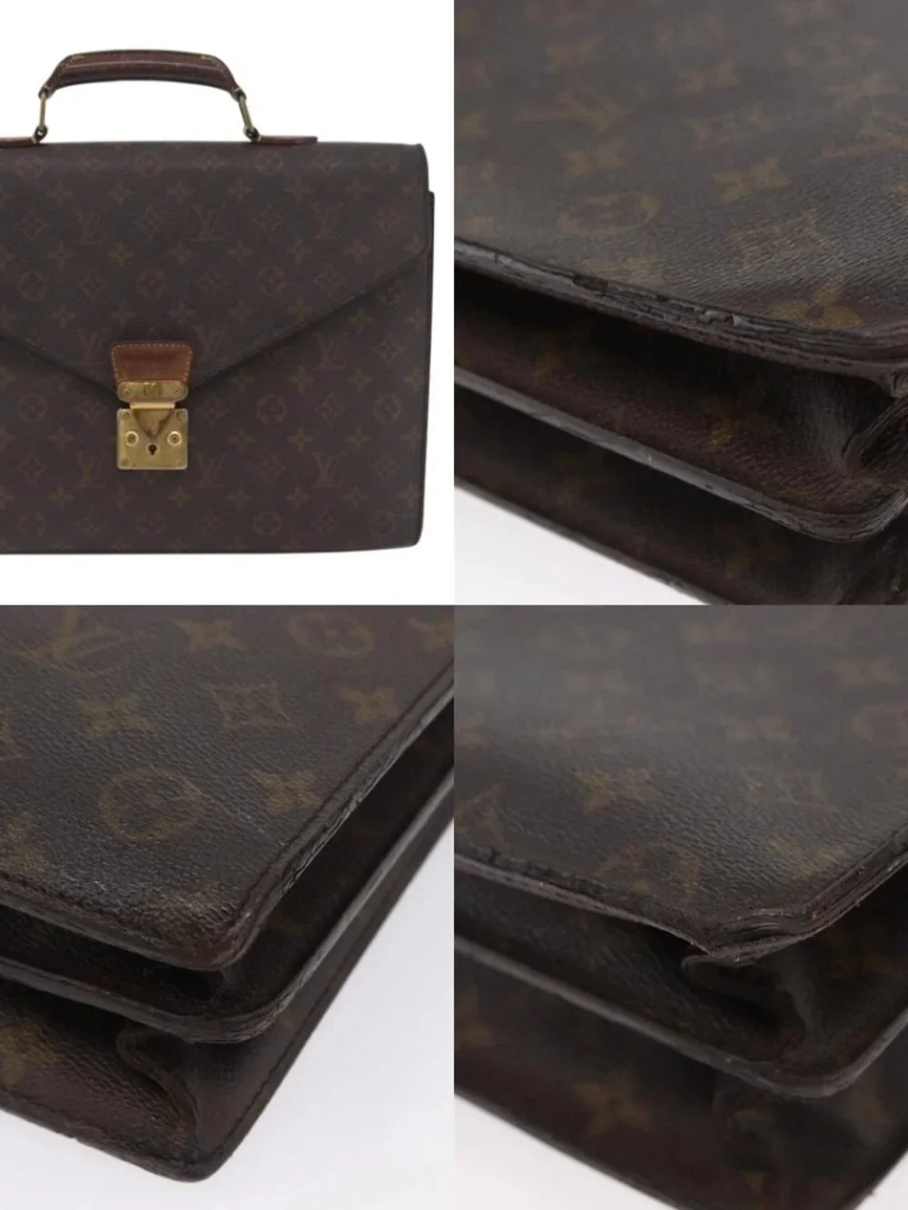 LOUIS VUITTON Monogram Serviette Conseiller Briefcase M53331 LV Auth bs33308